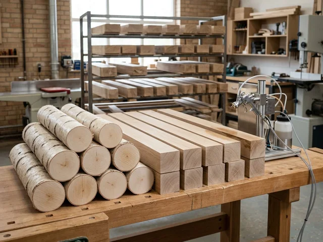 Консервация концов бруса и чурбаков в Некрасовке